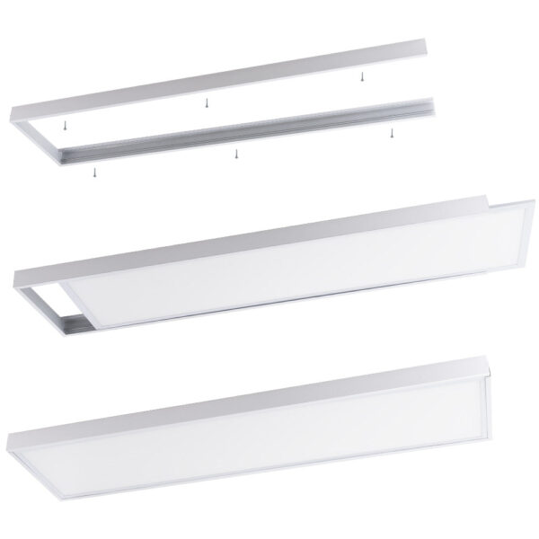 Marco Instalación Superficie Panel LED 120x30Cm - TecAp